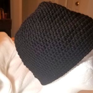 Crochet hat.